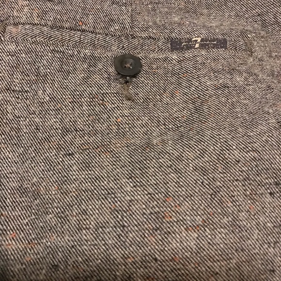 7 FOR ALL MANKIND WOOL / COTTON PANTS - Picture 1 of 7